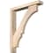 Ekena Millwork Balboa Block Smooth Bracket w/ Offset Brace, Douglas Fir, 3 1/2"W x 20"D x 24"H BKT0402X20X24BOA05SDF - alternate 1